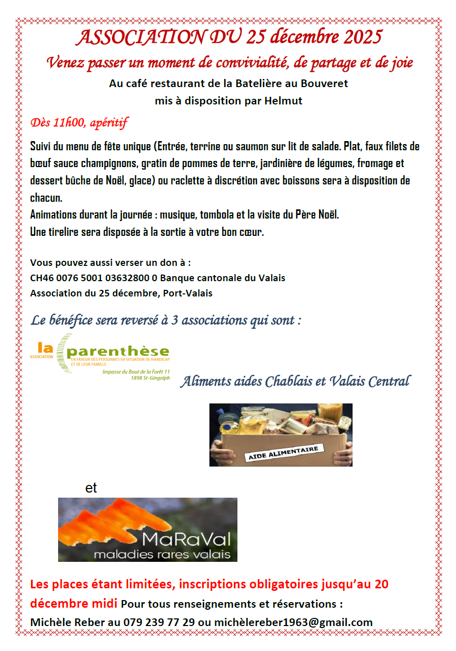 Repas du 25 décembre