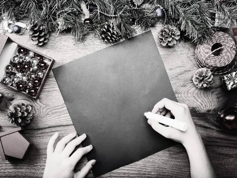 écriture de noël